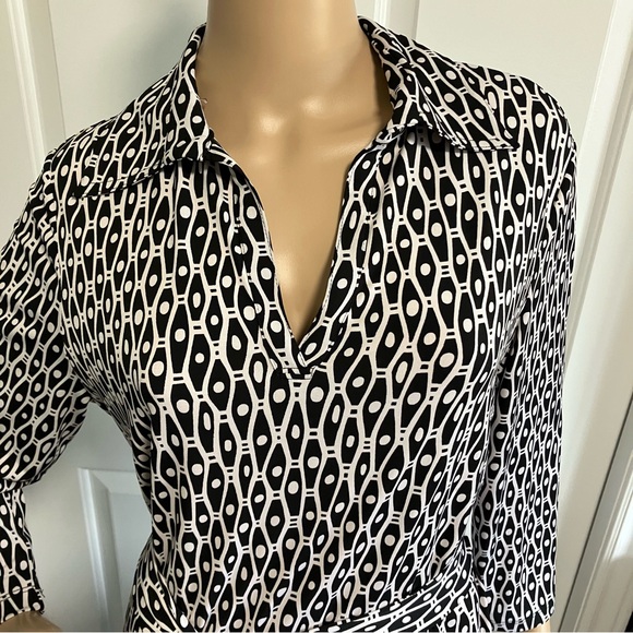 DS Italy | Black & White midi dress - Picture 3 of 12